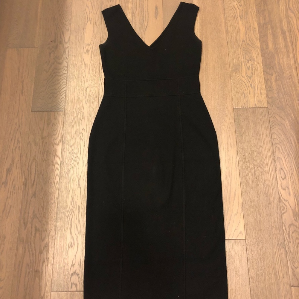 Elizabeth and James Black Midi Dress